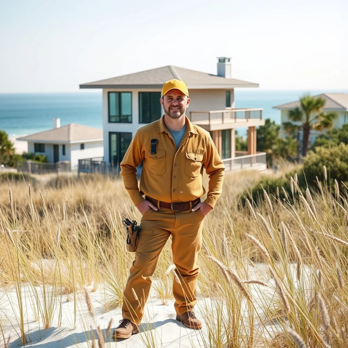 Coastal home on the high dunes of Blue Mountain Beach, Florida